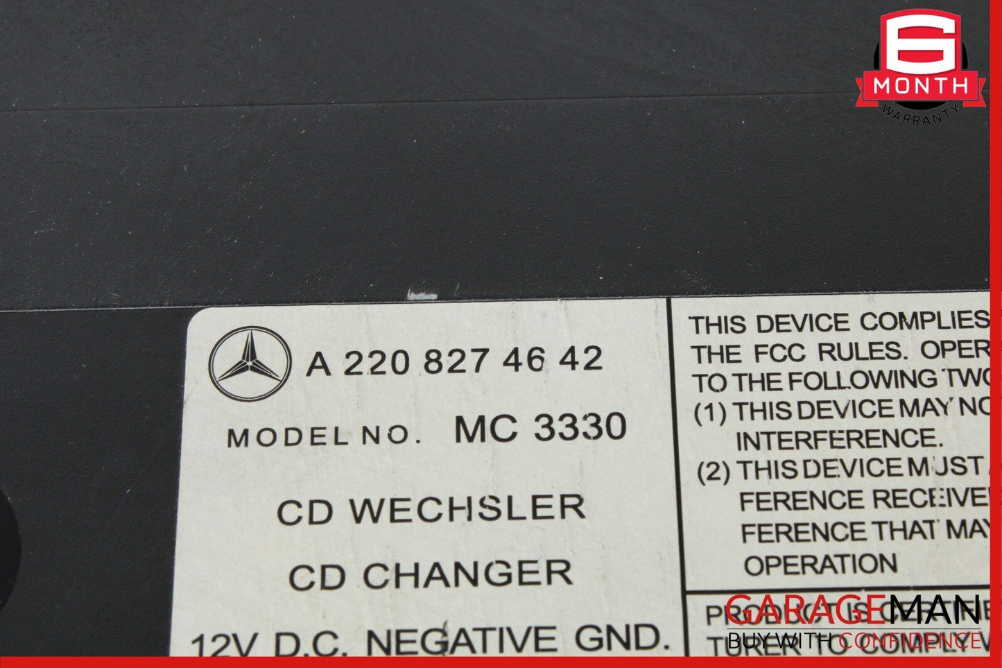 03-07 Mercedes W220 S430 SL600 CL55 S55 AMG CD Changer 6 Disk Player MC3330