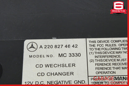03-07 Mercedes W220 S430 SL600 CL55 S55 AMG CD Changer 6 Disk Player MC3330