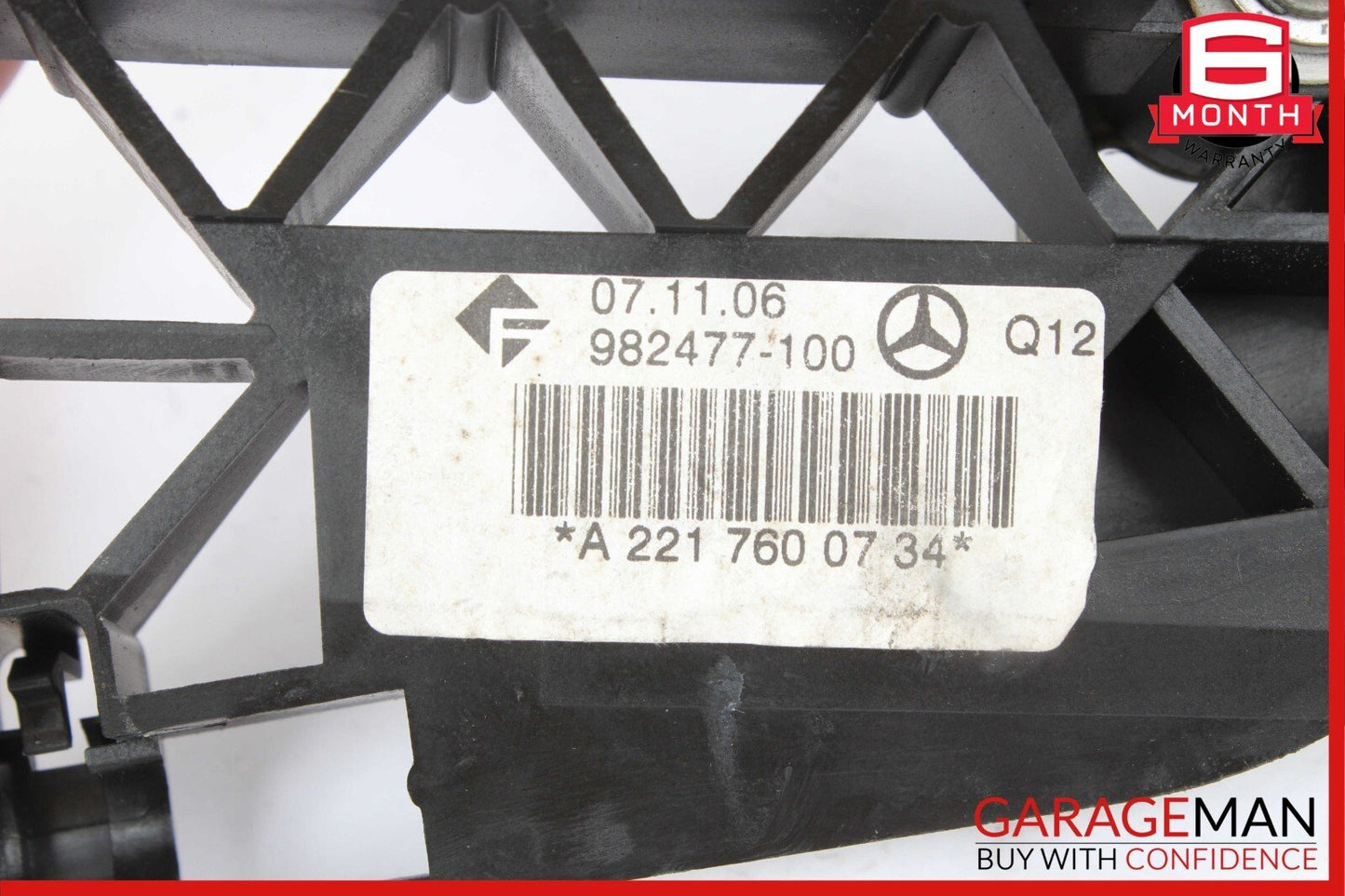 07-13 Mercedes W221 S550 S600 Rear Left Side Exterior Door Handle Keyless Go OEM