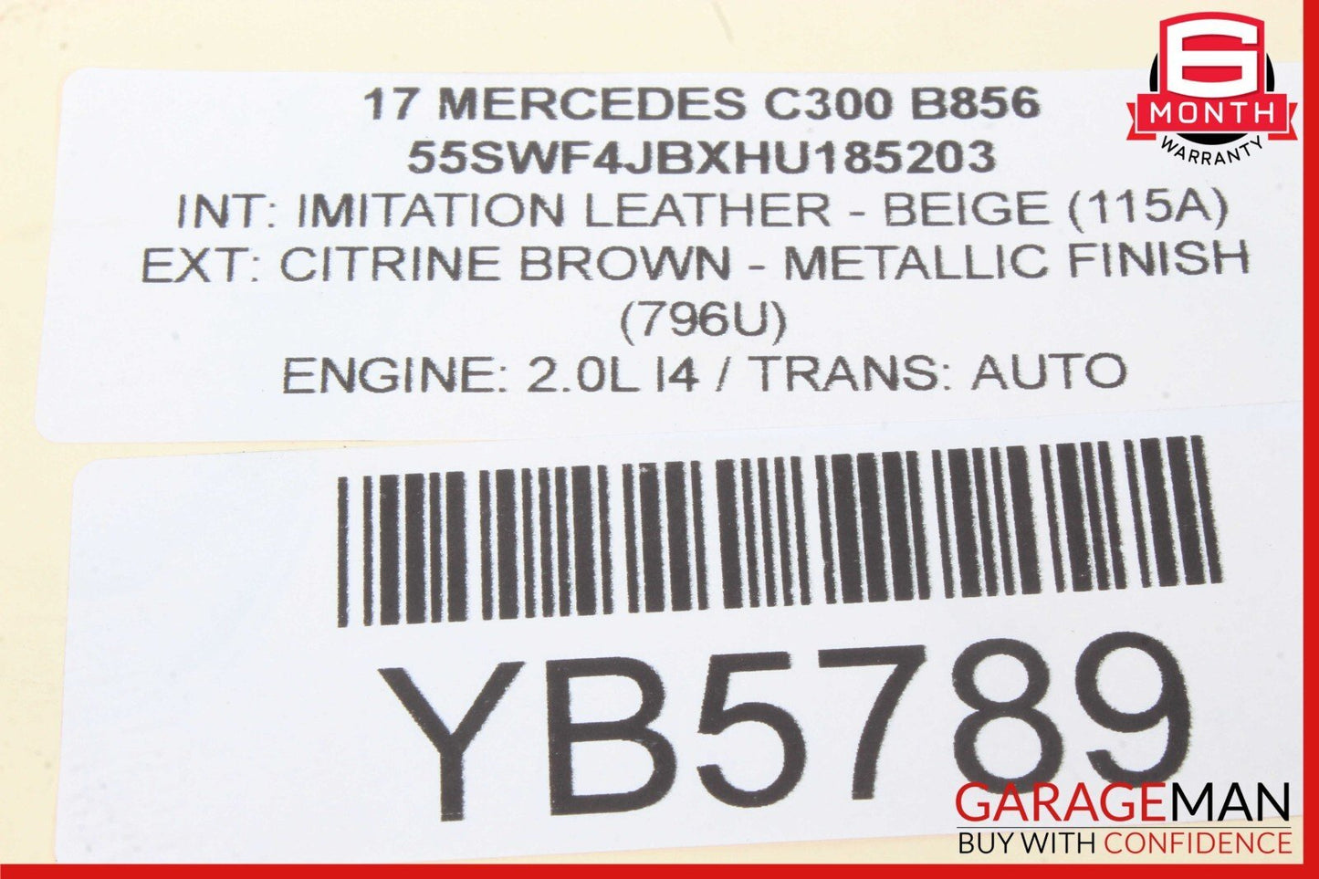 15-18 Mercedes W205 C300 C350e RWD Rear Left Driver Side Axle CV Half Shaft OEM