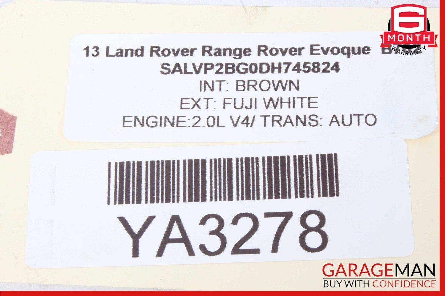 12-19 Range Rover Evoque L538 Front Right Door Window Regulato Motor Unit