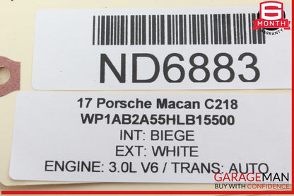 15-18 Porsche Macan 95B Rear Left Side Inner Tail Light Lamp LED 95B945093G OEM