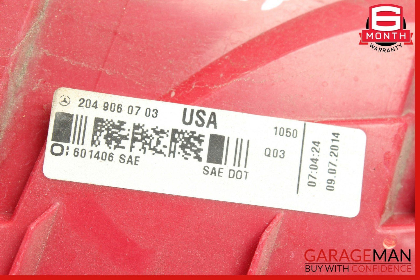 12-14 Mercedes W204 C250 Rear Right Passenger Side Taillight Tail Light Lamp