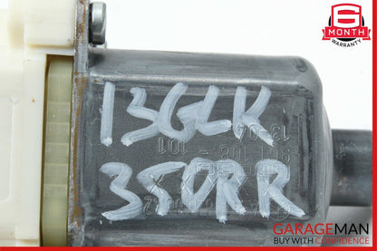 08-16 Mercedes GLK350 C250 E350 Rear Right Side Door Window Regulator Motor Unit