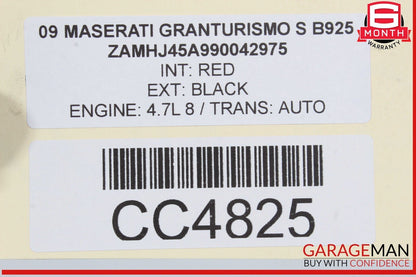 08-18 Maserati GranTurismo M145 Gas Fuel Tank Reservoir Assembly 224450 OEM