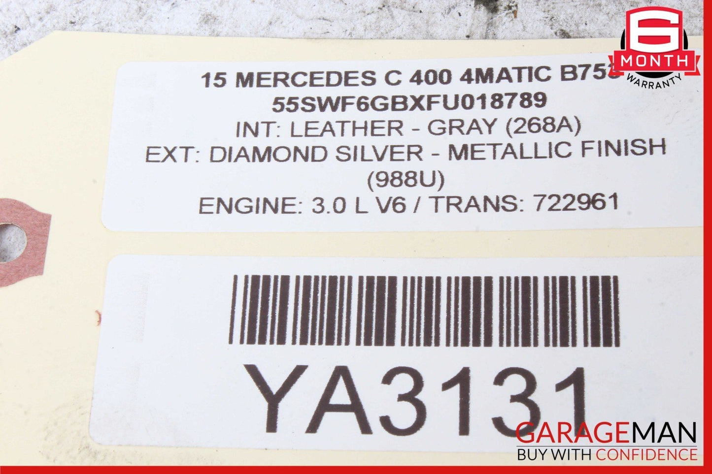 15-20 Mercedes W205 C400 C350e C300 Rear Right Side Spindle Knuckle Hub OEM