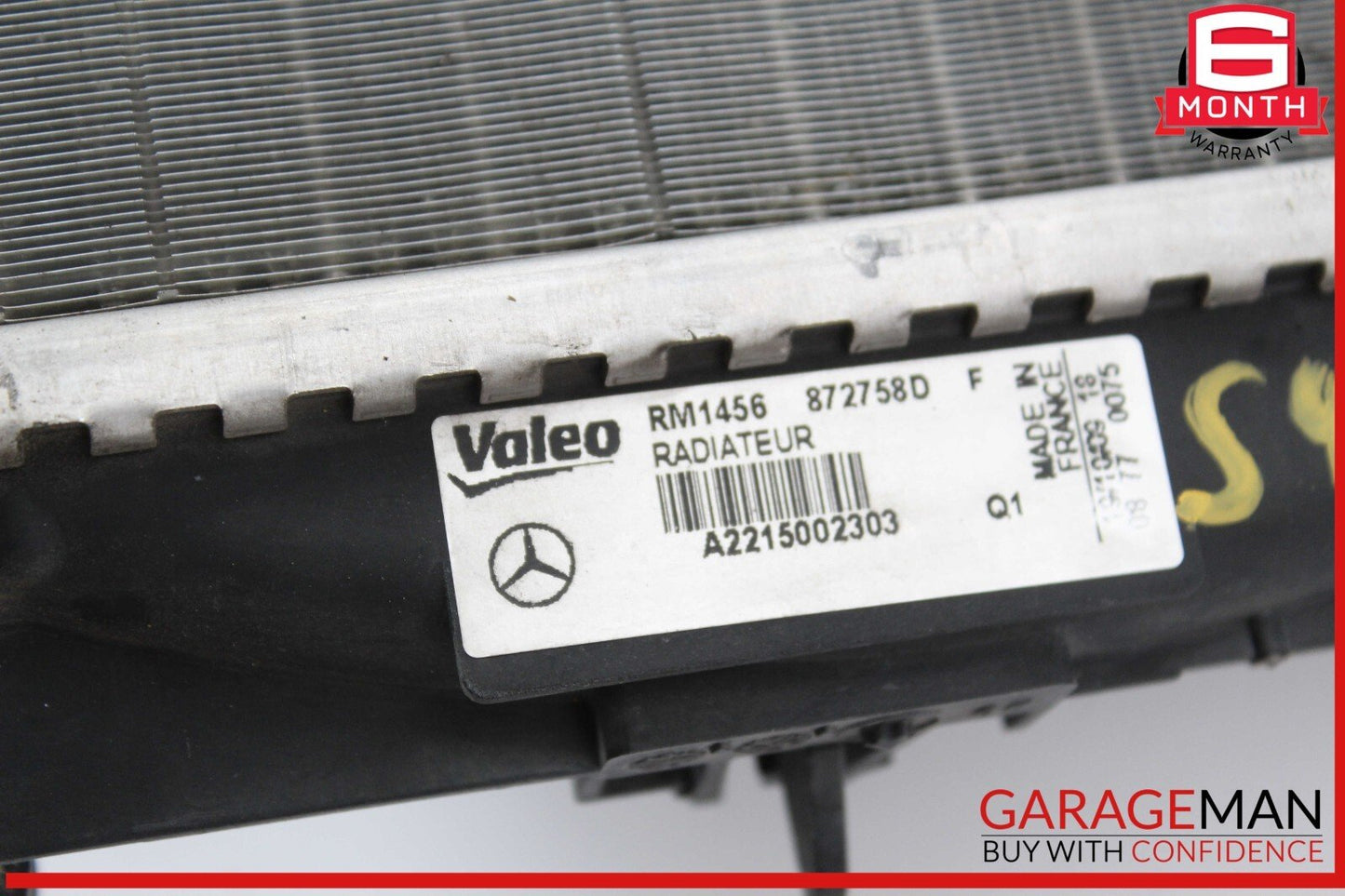 07-13 Mercedes W221 S400 CL600 S65 Engine Water Aux Intercooler Radiator OEM