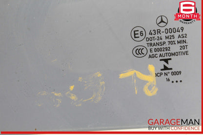 17-20 Mercedes W213 E300 E63 AMG Rear Left Driver Side Door Window Auto Glass