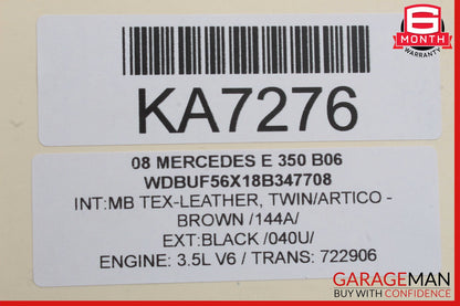 03-09 Mercedes W211 E350 Rear Left Driver Side Door Lock Actuator OEM