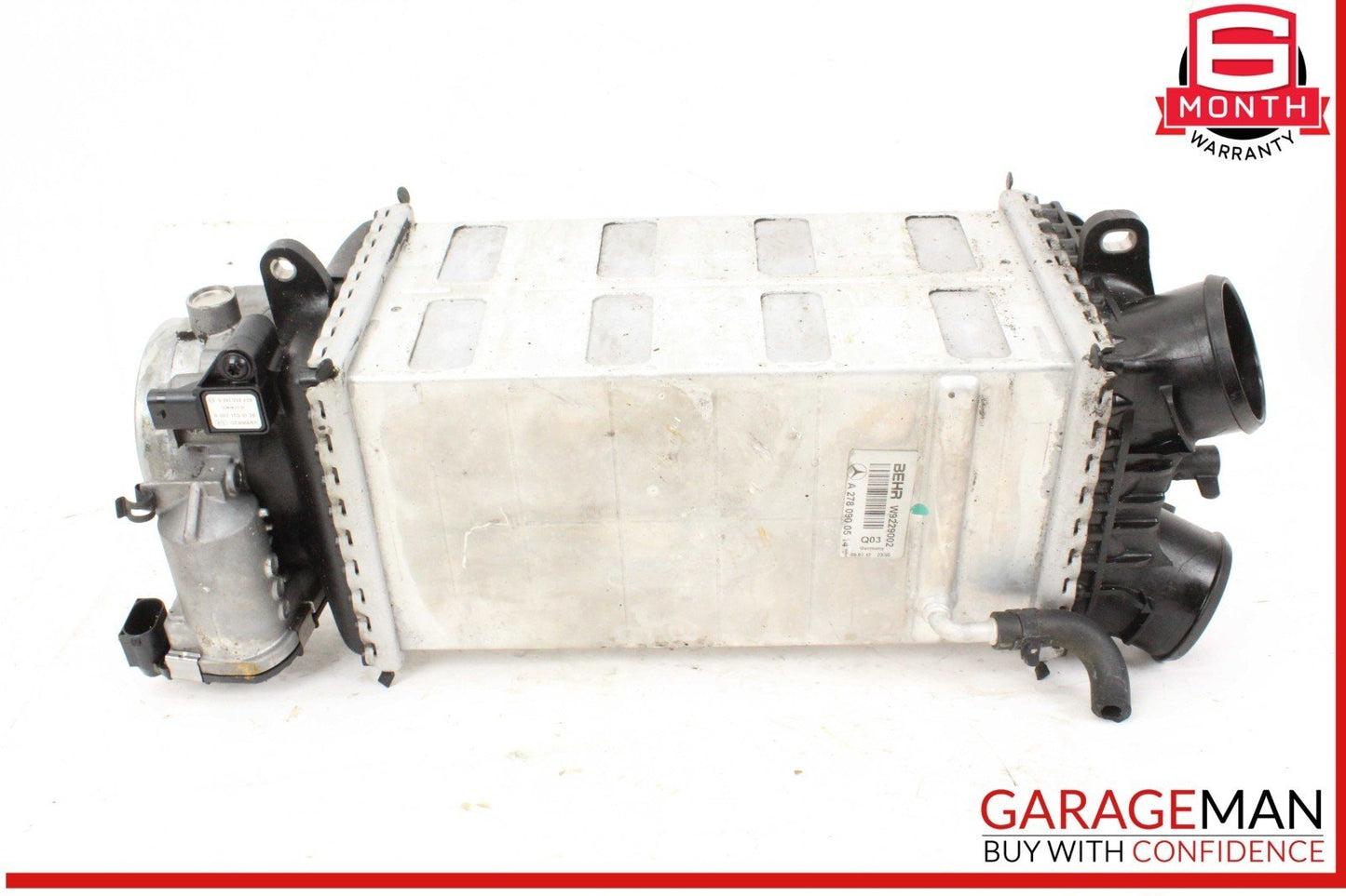 11-20 Mercedes W221 S550 Engine Intercooler Radiator w/ Throttle Body OEM