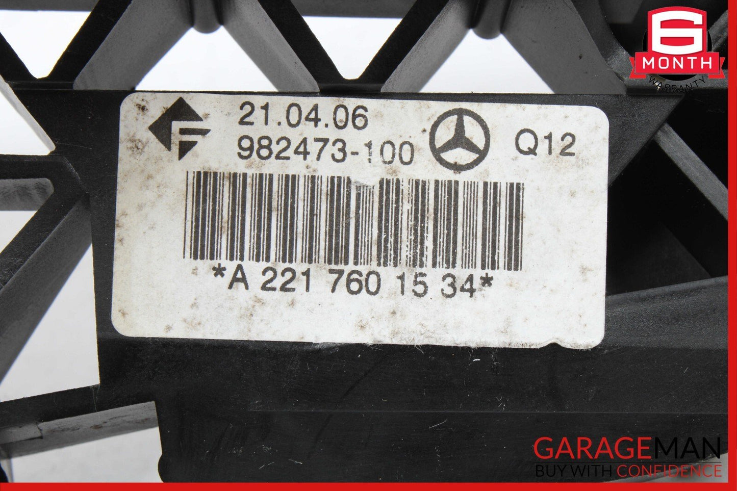 07-13 Mercedes W221 S550 S600 S63 AMG Rear Left Side Exterior Door Handle White