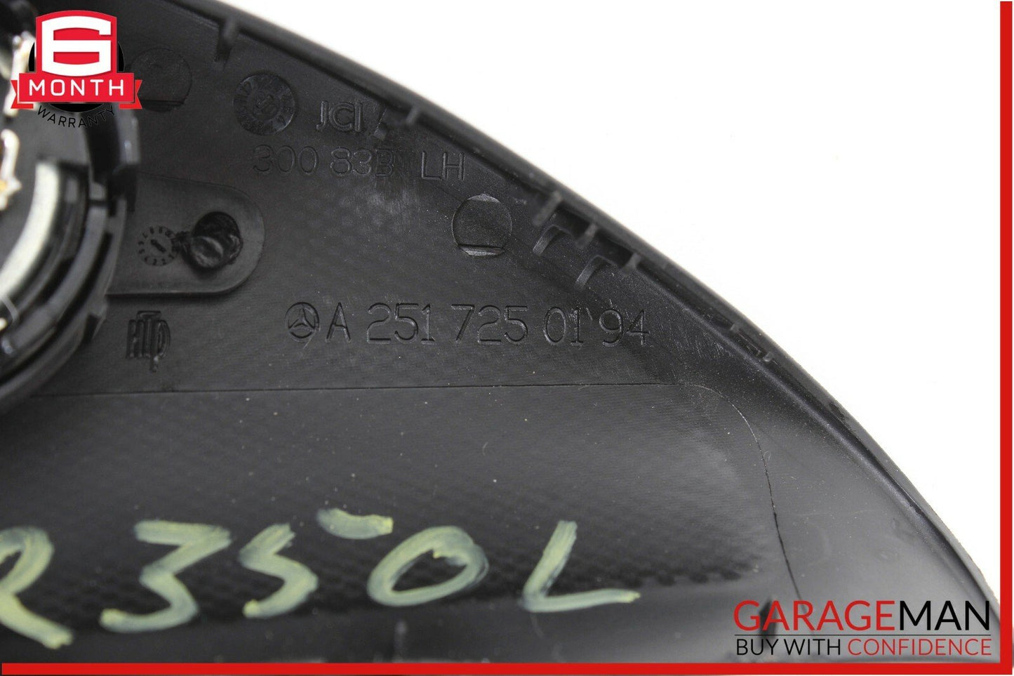 06-10 Mercedes W251 R350 Left & Right Side Door Corner Tweeter Speaker Black OEM