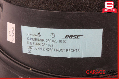 03-08 Mercedes R230 SL500 SL55 Right Passenger Side Door Audio Speaker Bose OEM