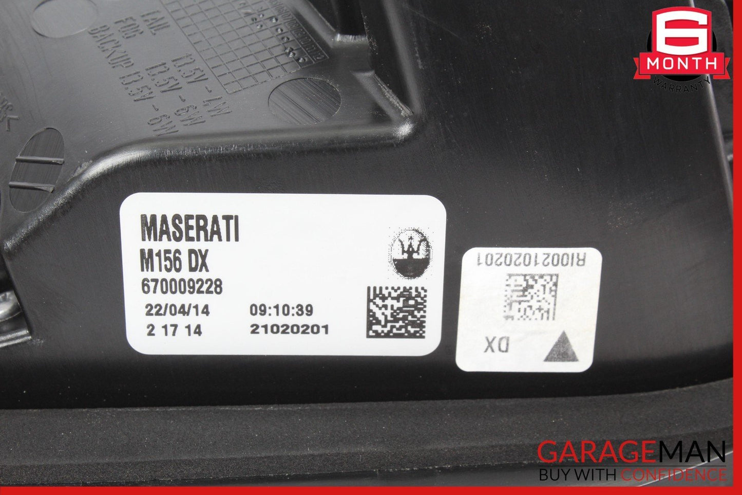 14-20 Maserati Quattroporte M156 Rear Right Side Inner Tail Light Lamp OEM