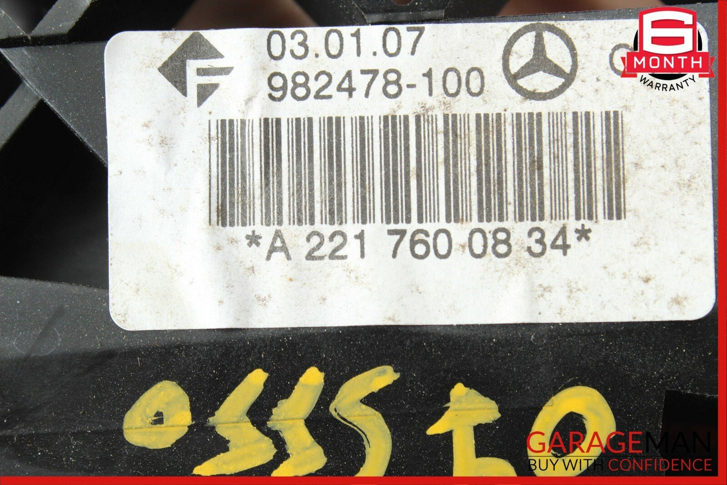 07-13 Mercedes W221 S400 S550 Rear Right Exterior Door Handle Keyless Go Grey