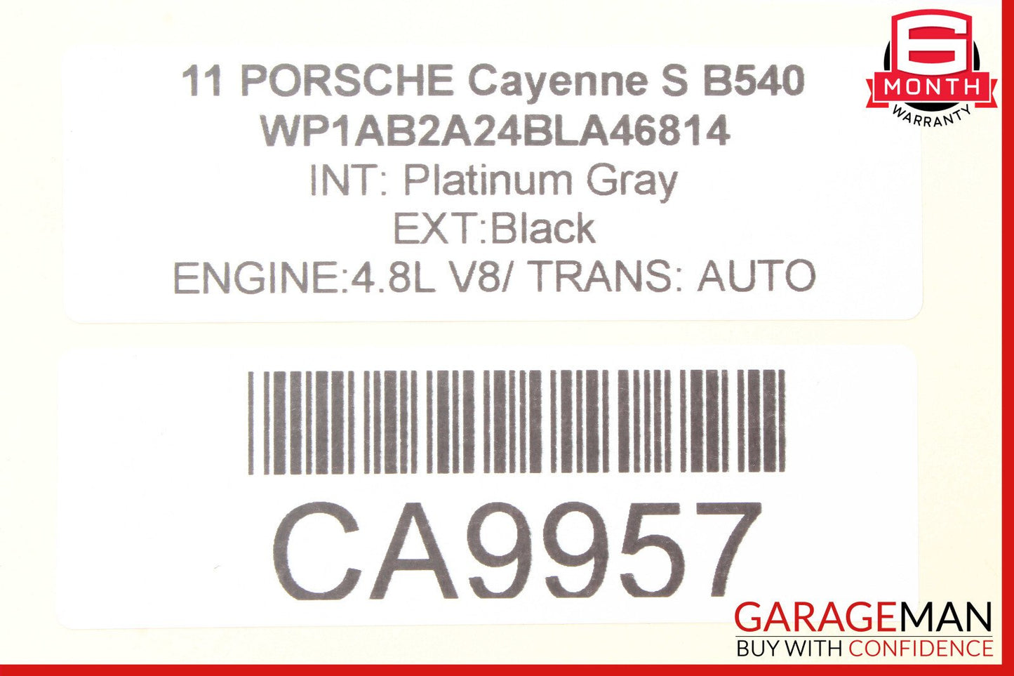 11-17 Porsche Cayenne 958 Rear Left Driver Side Suspension Upper Control Arm