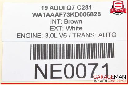 17-24 Audi Q7 Parking Aid Assist Control Module Unit 8W0907063DG OEM
