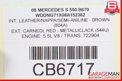 07-09 Mercedes W221 S550 CL550 Engine Starter Motor Unit OEM