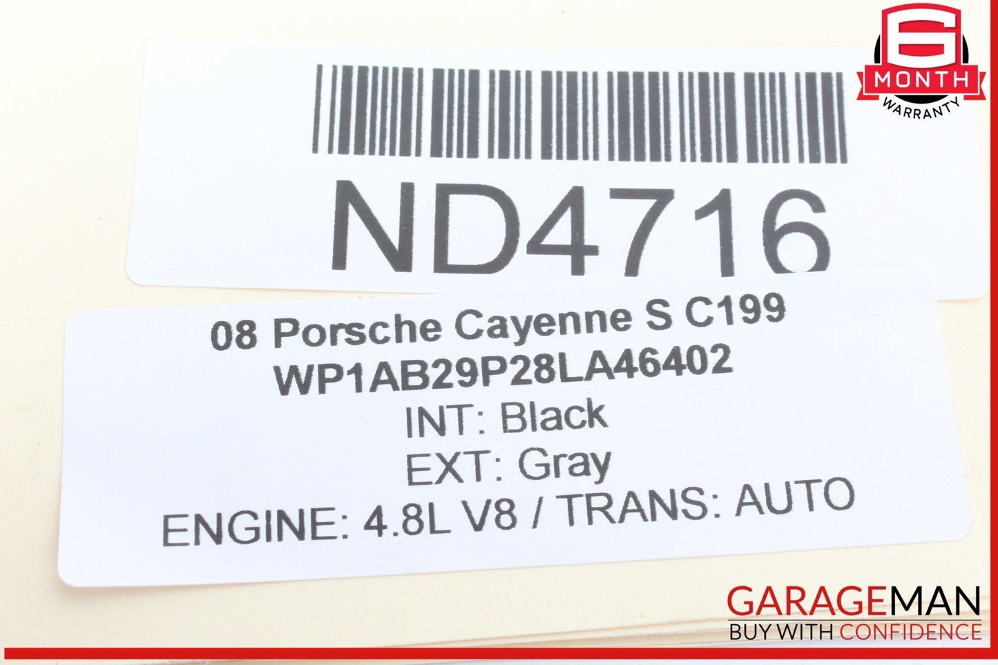 03-10 Porsche Cayenne S 955 957 Rear Left / Right Drive Axle CV Shaft Driveshaft