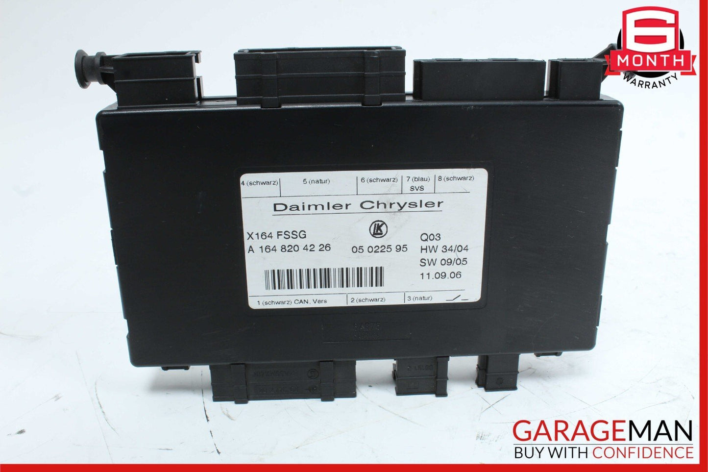 07-09 Mercedes X164 GL450 4MATIC Third Seat Row Power Folding Control Module OEM