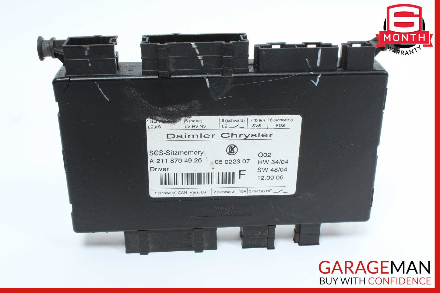 03-13 Mercedes X164 GL450 Front Left Driver Side Seat Control Module OEM