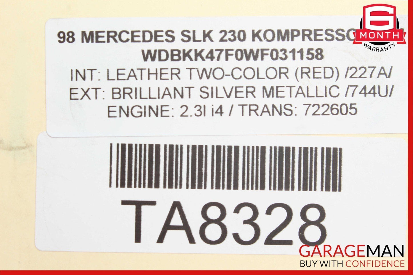 97-04 Mercedes R170 SLK230 SLK320 Front Left Side Suspension Lower Control Arm