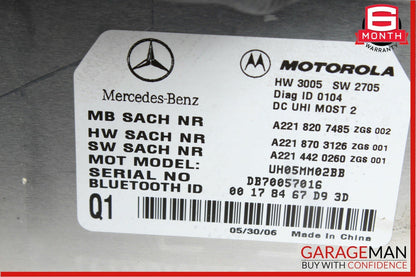 07-13 Mercedes W221 S550 S600 S63 AMG Communication Bluetooth Control Module OEM
