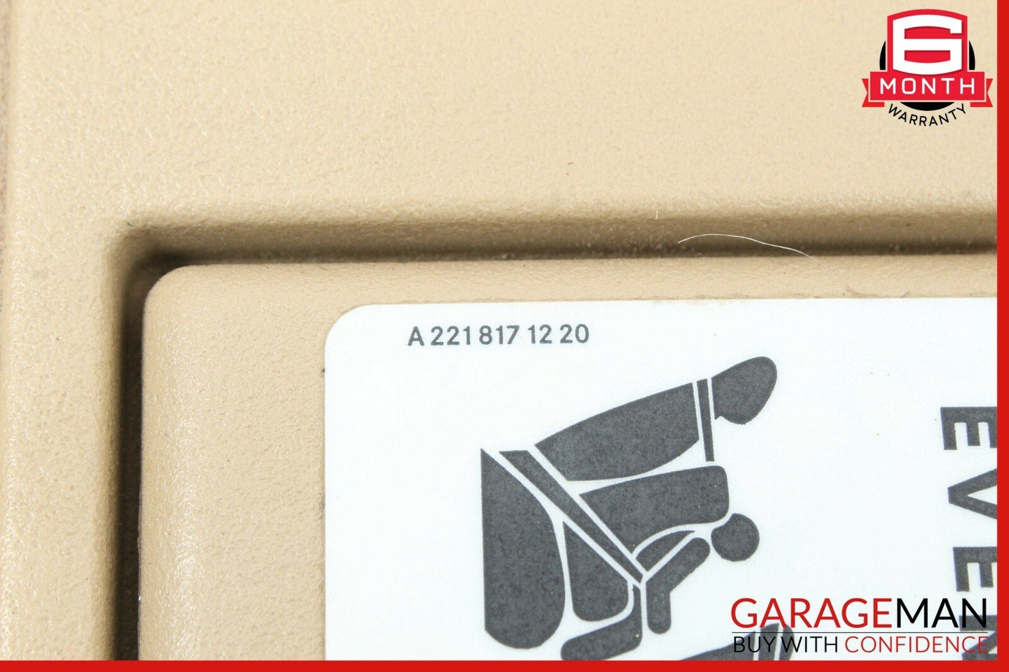 09-13 Mercedes W251 R350 R320 Front left Side Sun Visor Sun Shade Brown OEM