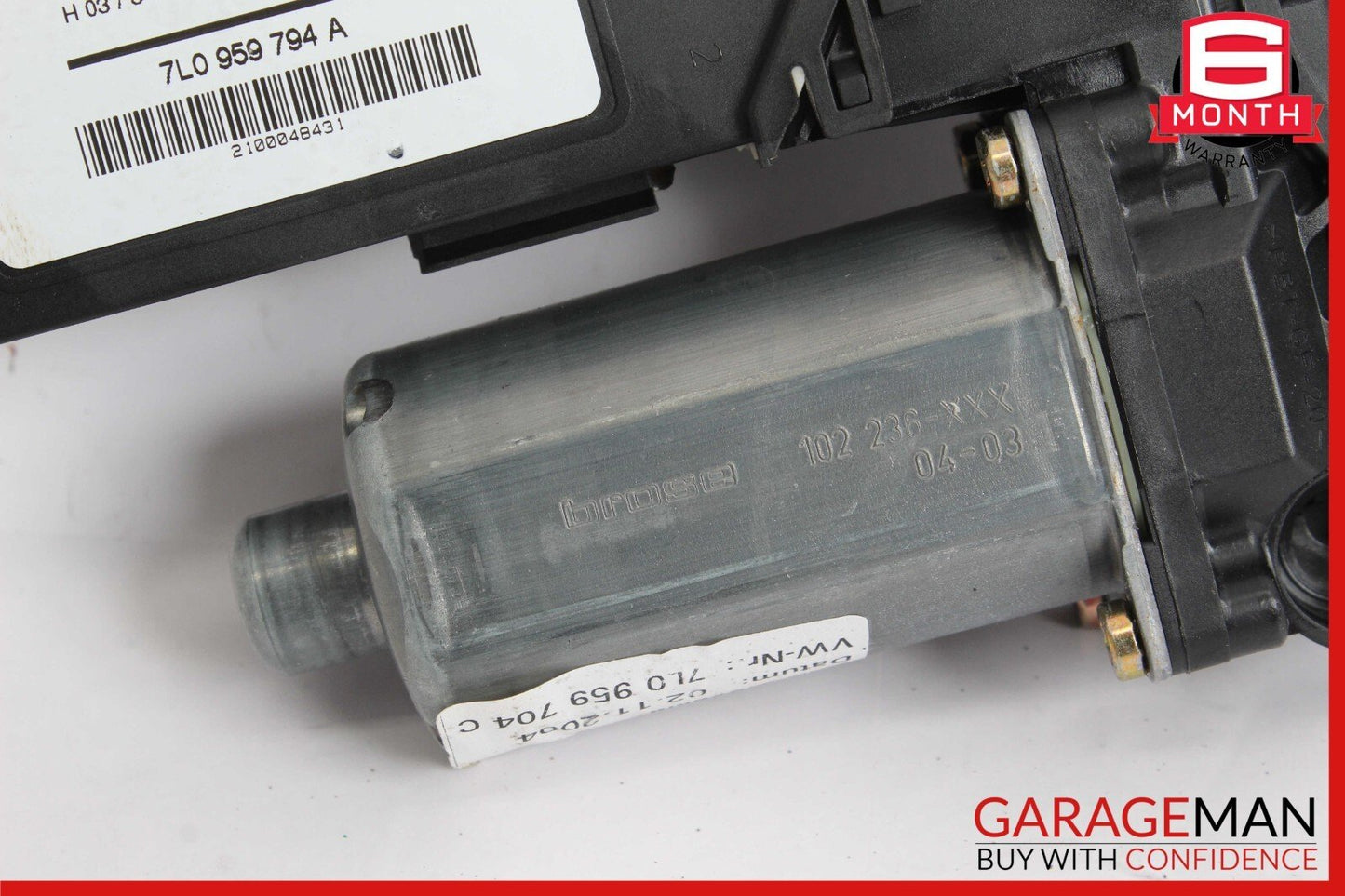 03-10 Porsche Cayenne S 955 957 Rear Right Side Door Window Regulator Motor OEM