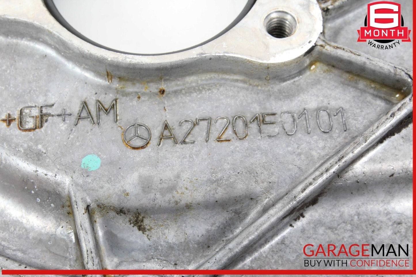 05-13 Mercedes W221 S400 Hybrid Front Right Engine Timing Chain Cover Plate OEM