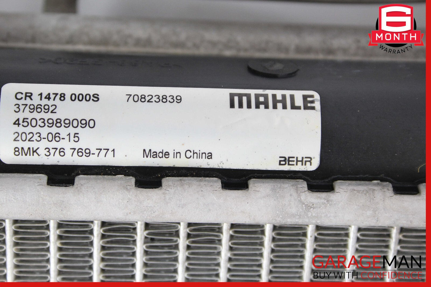 01-05 Mercedes W209 CLK55 Engine Cooling Radiator AC A/C Condenser OEM