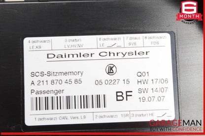 03-12 Mercedes W211 E350 CLS500 SLK280 Front Right Side Seat Control Module OEM