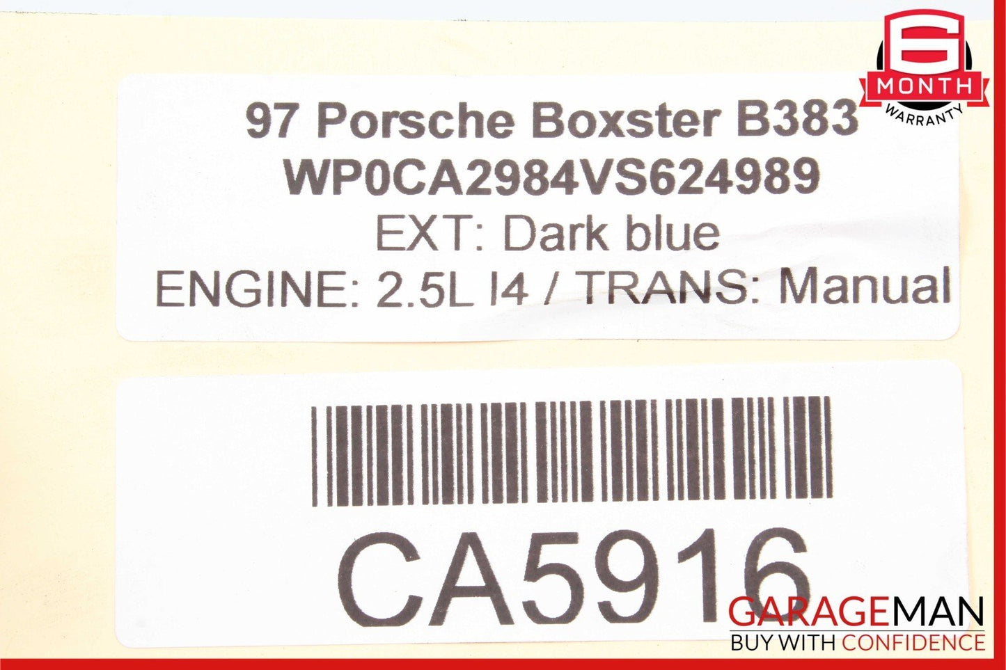 97-04 Porsche Boxster 986 Radiator Water Coolant Overflow Expansion Reservoir