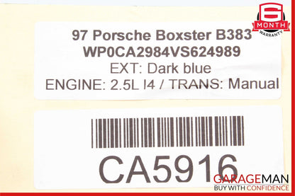 97-04 Porsche Boxster 986 Radiator Water Coolant Overflow Expansion Reservoir