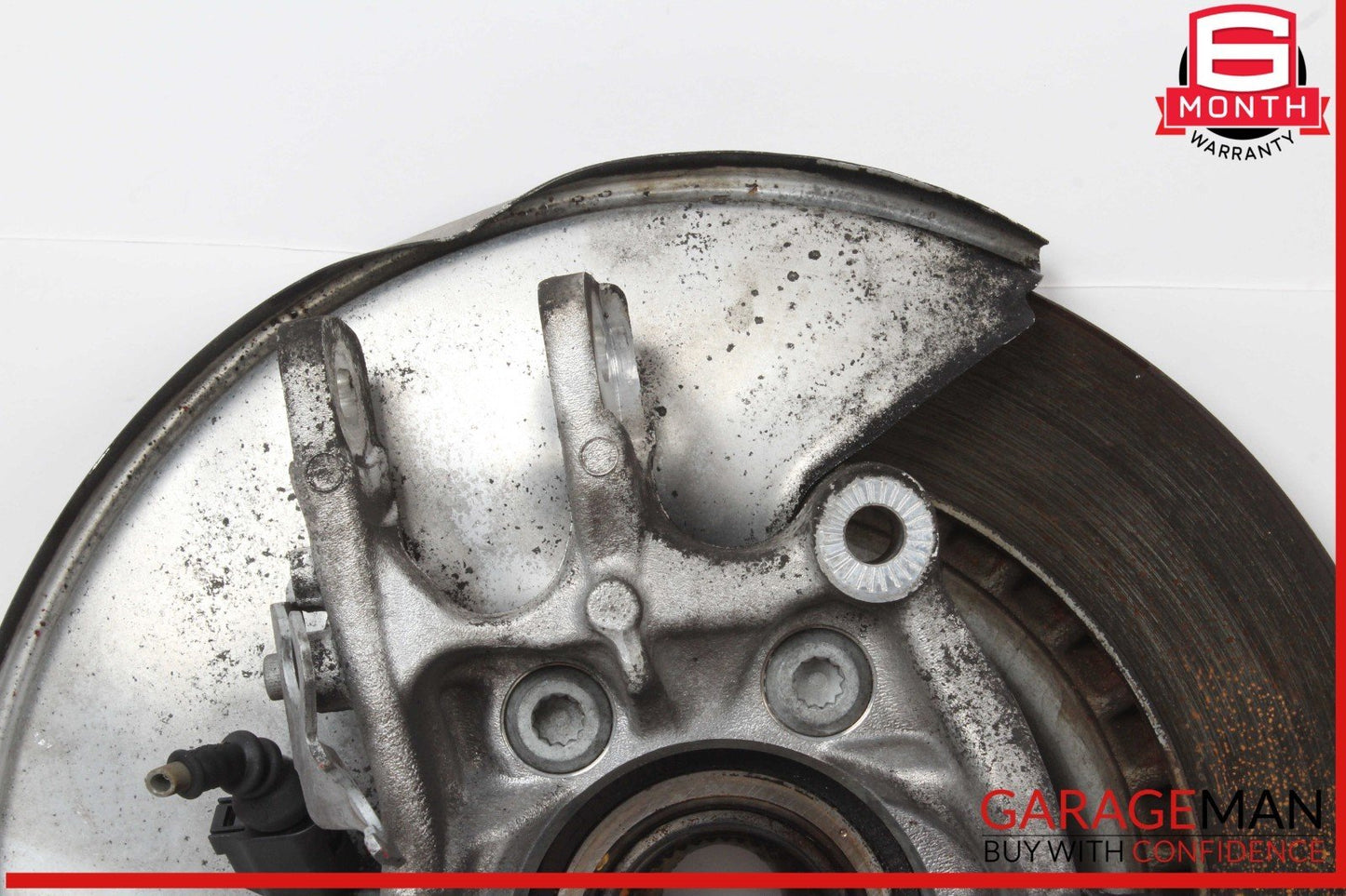 12-18 Audi A7 Rear Left Driver Side Spindle Knuckle Wheel Hub w/ Rotor Disc