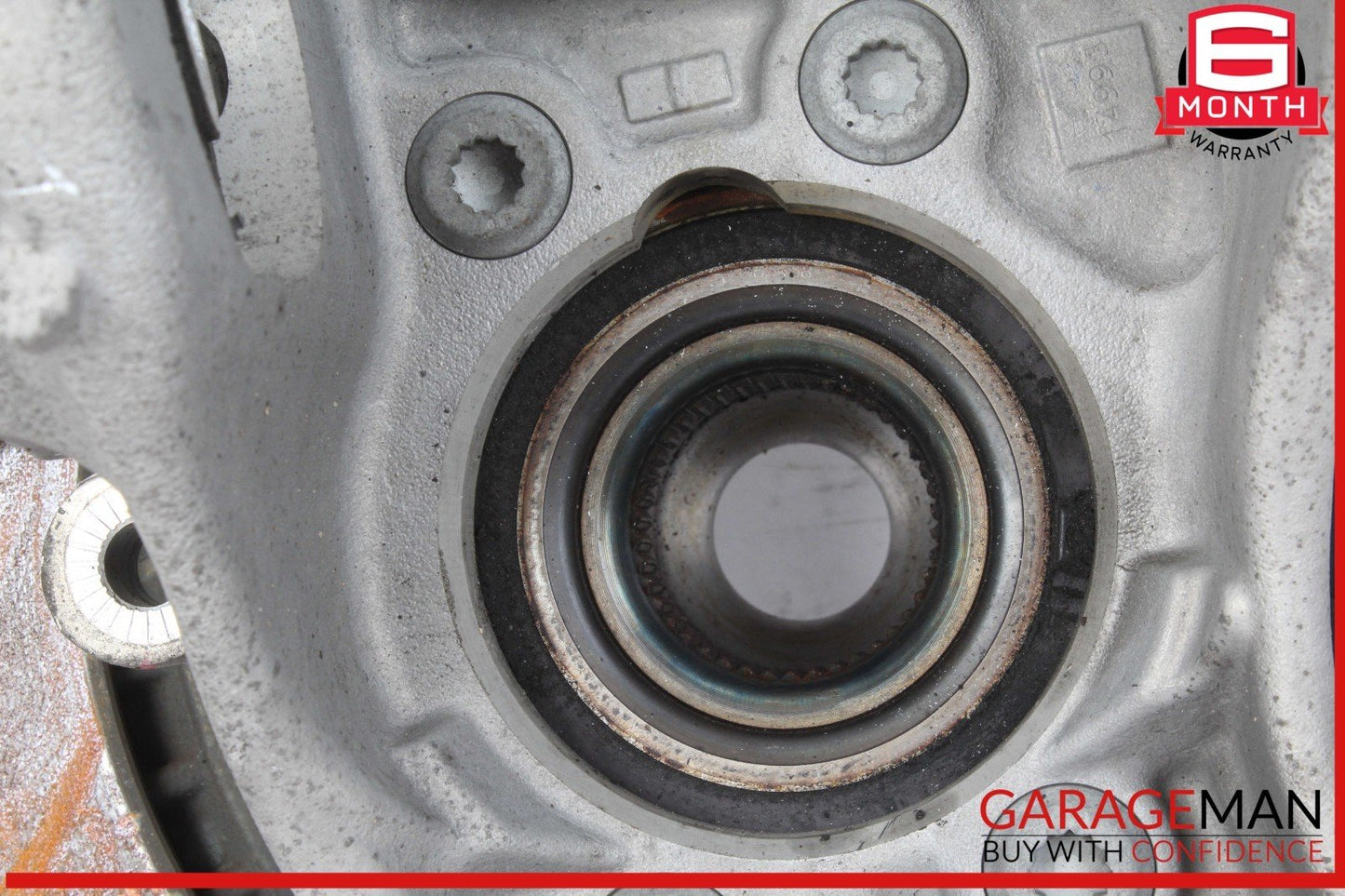 09-18 Audi A6 S4 A4 Rear Left Driver Side Spindle Knuckle Wheel w/ Rotor Disc