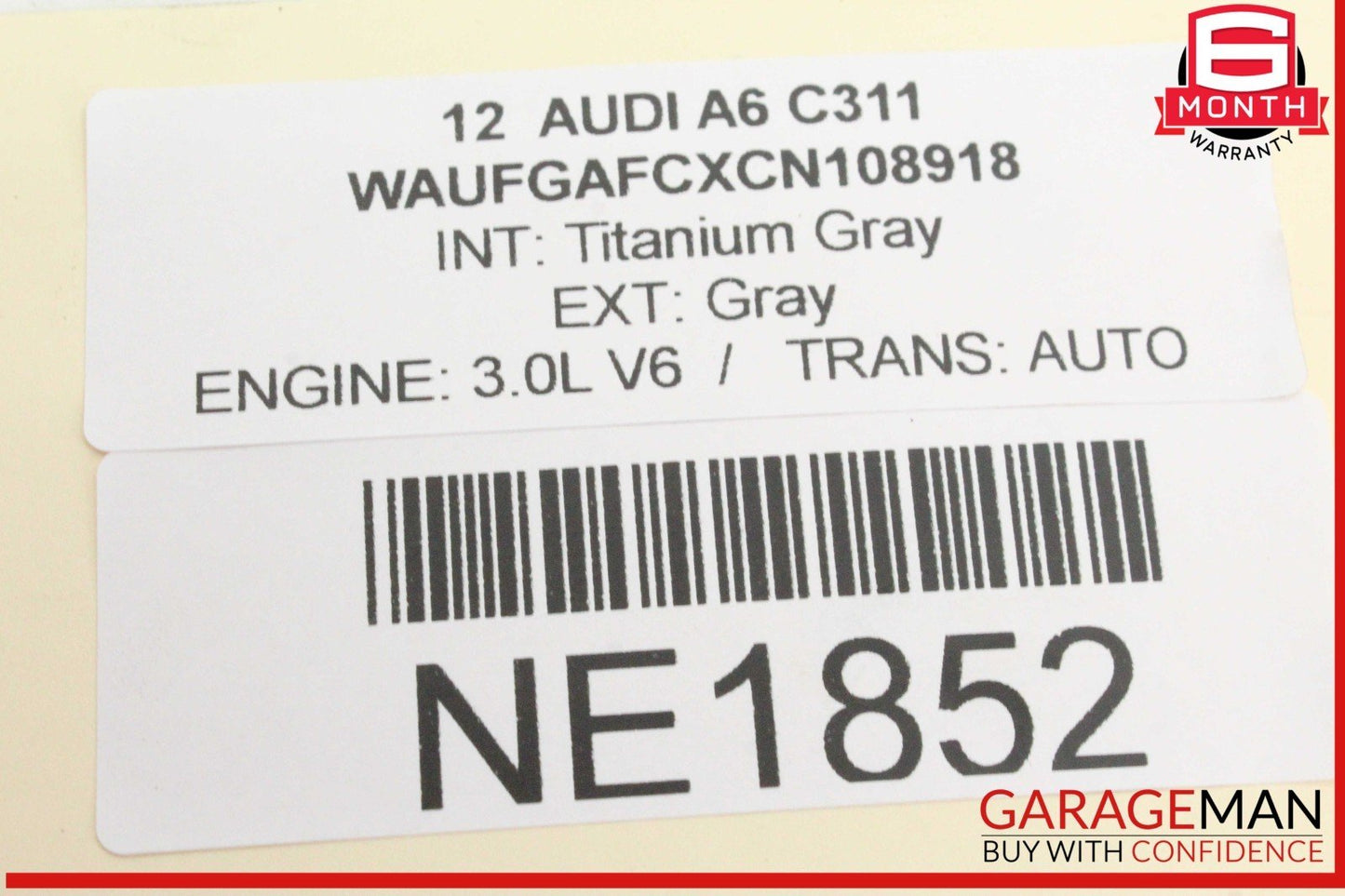 12-18 Audi A6 A7 SQ5 Rear Left or Rear Right Side CV Axle Shaft 8R0501203C OEM