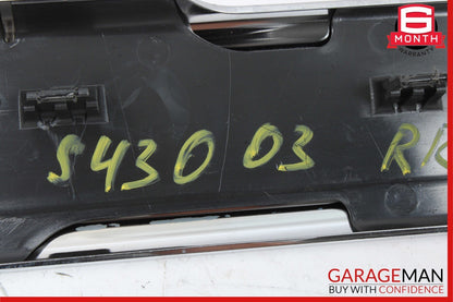 00-06 Mercedes W220 S430 S55 AMG Rear Right Side Door Step Sill Scuff Plate OEM