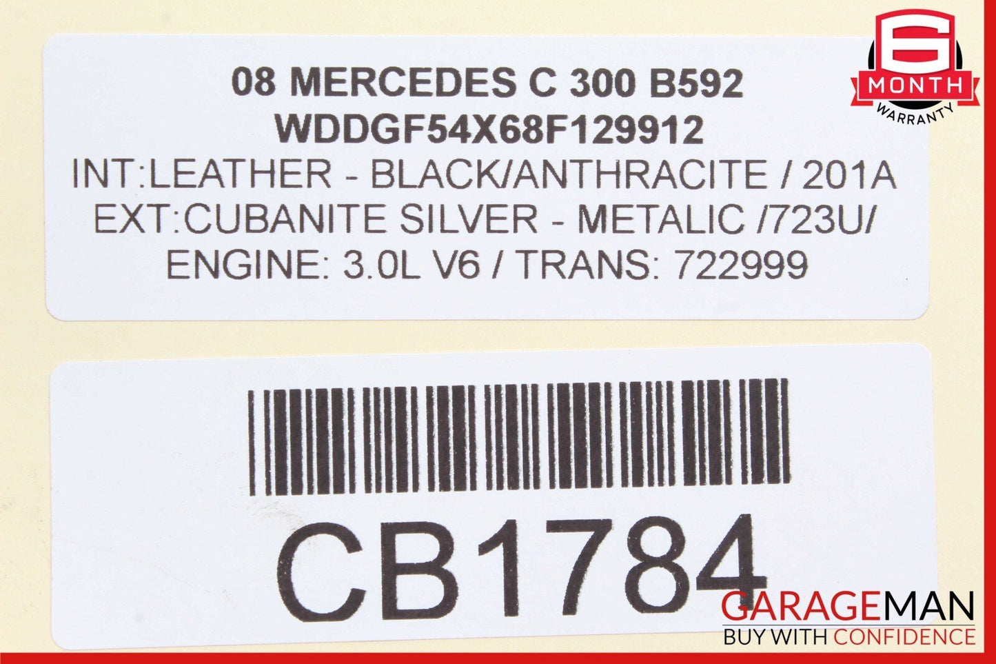 08-18 Mercedes W204 C300 E350 Rear Left or Right Side Lower Thrust Control Arm