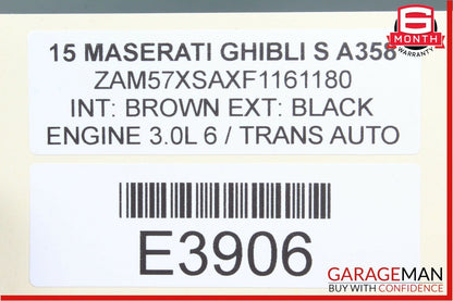 14-17 Maserati Ghibli Accelerator Throttle Gas Pedal Assembly 06700042790 OEM