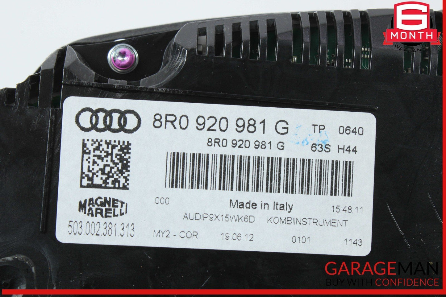 09-17 Audi Q5 Dash Dashboard Speedometer Instrument Cluster Gauge 8R0920981N OEM