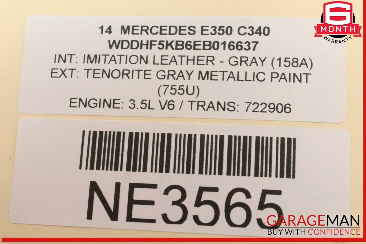 10-16 Mercedes W212 E350 Front Left or Right Side Lower Rearward Control Arm OEM