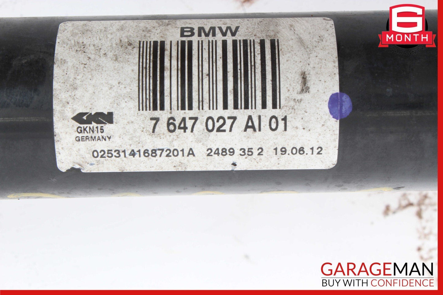 11-16 BMW 550i Rear Left Driver Side CV Axle Shaft OEM