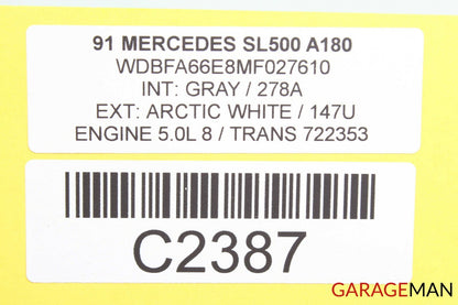 90-02 Mercedes R129 SL500 SL600 Upper Radiator Core Support Bracket Tie Bar OEM