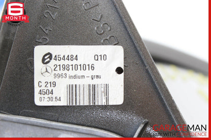 06-08 Mercedes W219 CLS500 Front Right Passenger Side Mirror Door Rear View Gray