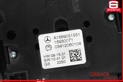 12-19 Mercedes X166 GL450 ML400 GLS550 Center Console Bezel Trim Black OEM