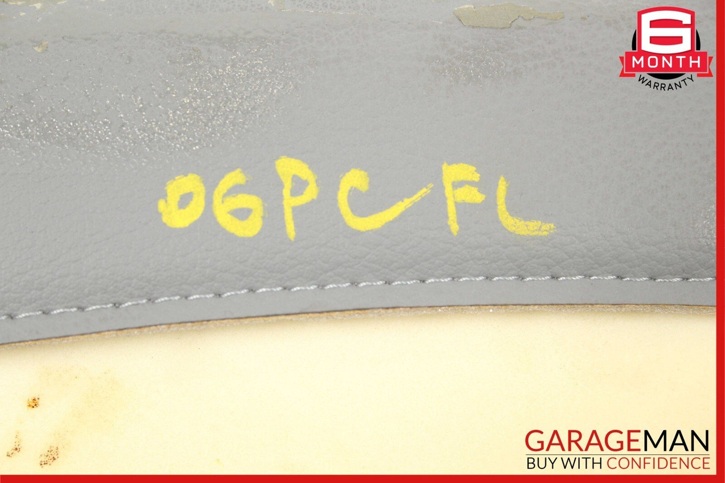03-10 Porsche Cayenne 955 957 Front Left Side Top Upper Seat Cushion Cover Grey