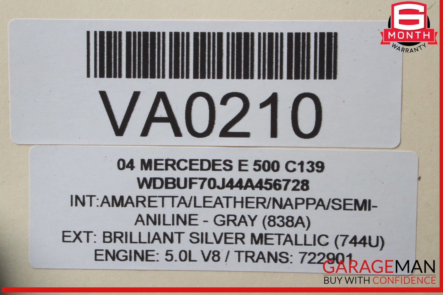 03-09 Mercedes W211 E500 E550 Rear Right Side Door Control Module Unit OEM