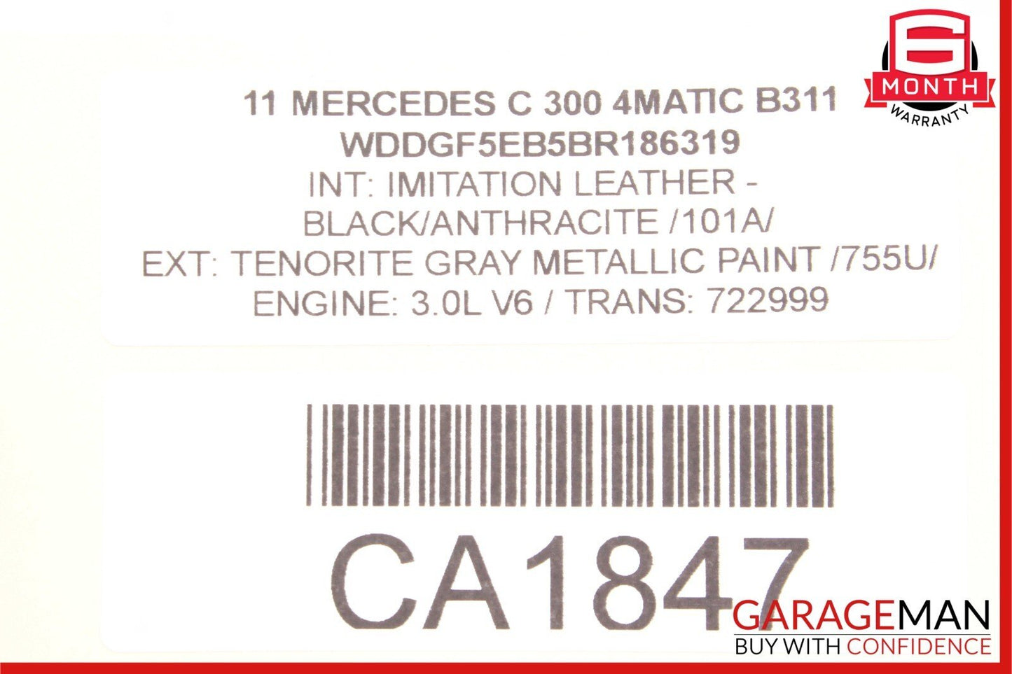08-16 Mercedes W204 C300 E350 Front Left Door Window Regulator Motor Unit OEM