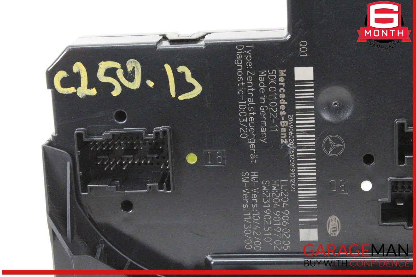 12-14 Mercedes W204 C250 CGI Rear Fuse Relay Box Module 2049060205 OEM